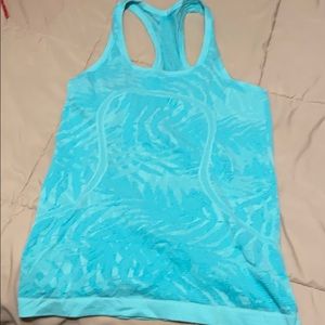 Turquoise Lululemon tank top size 4